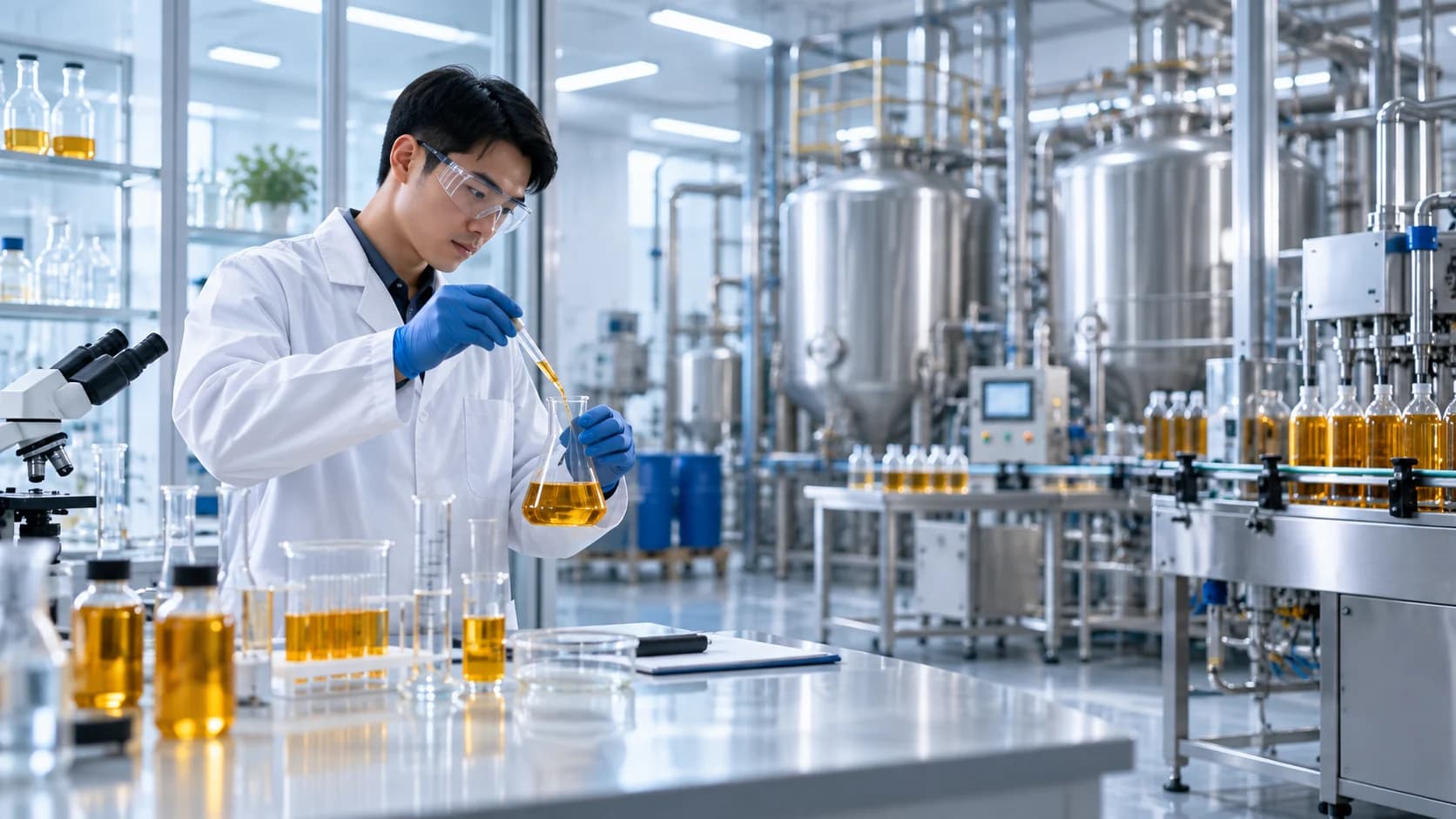 Lubricant formulation laboratory and controlled filling environment